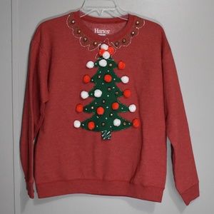Handmade Hanes Ugly Christmas Sweatershirt SOFT XL